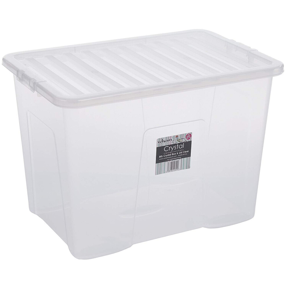 Wham Plastic Storage Boxes Durable Material Spacious Capacity