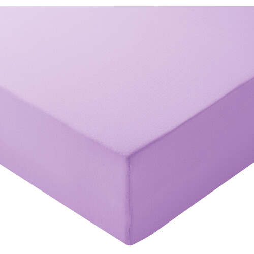 Amazon Basics Microfiber Fitted Sheets Lavender 140 x 200 x 30 cm