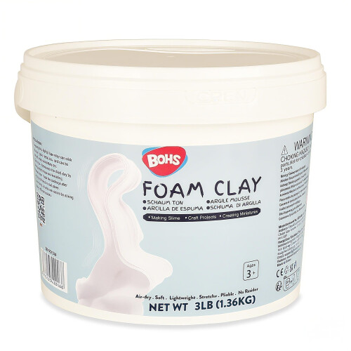 BOHS White Squishy and Modeling Soft Clay Pro - Air Dry