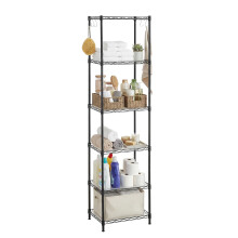 SONGMICS 6Tier Shelving Unit Metal Kitchen Storage Shelves with Adjustable