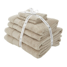 Catherine Lansfield Natural 6 Piece Towel Bale