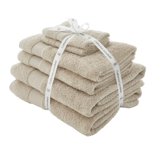 Catherine Lansfield Catherine Lansfield Natural 6 Piece Towel Bale