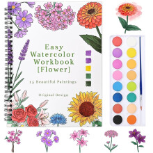 Pobuu 3 Pack Adult Colouring Books - Unique Colouring Book Set: Flower