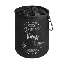 Clothes Peg Bag for Washing Line with Hanger | Waterproof Peg Holder to Store up to 300 Pegs for Washing line | Clothes line Peg Bags with Hanging Cl