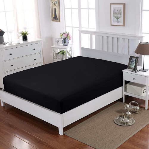 Egyptian Cotton 30cm Extra Deep Fitted Sheet T-200 Thread Count Luxury