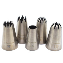 Tumtanm Piping Tips Large Cake Decorating Tools 5 Pack Cake Piping Nozzles