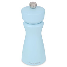 Cole Mason Kenton Salt and Pepper Mill Blue Salt Adjustable Grind Durable