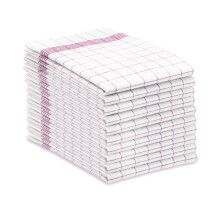 ZOLLNER set of 5 cotton tea towels in 50x70 cm super absorbent and durable
