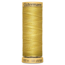 100 Natural Cotton Thread by Gutermann for Sewing and Quilting 100m Spools