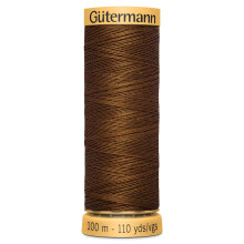 100 Natural Cotton Thread by Gutermann for Sewing and Quilting 100m Spools