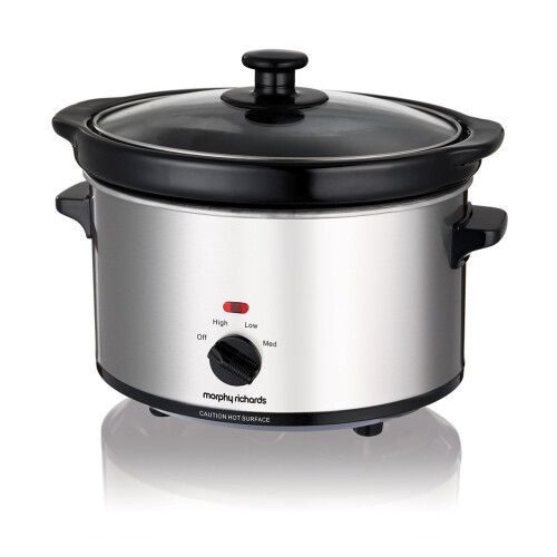 Morphy Richards Morphy Richards Ceramic SlowCooker 25L  Silver 460251