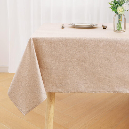 smiry Rectangular Table Cloth Wipe Clean 140x300 cm Wipeable Water Resistan