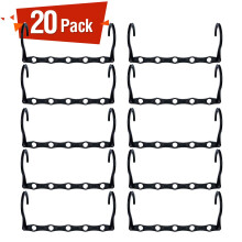 HOUSE DAY Space Saving Hangers 20 Pack, Black Magic Hanger Hooks