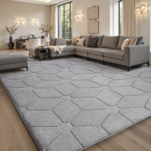 Sour Lemon Rugs Living Room 120x1603D Grey Area Rugs for BedroomExtra Large