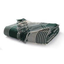EHC Premium Reversible 100 Cotton Large 225 x 250 cm Tartan Throws for Sofa