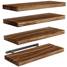 Pipishell Floating Shelves 40cm Shelves for wall Paulownia Wood Wall Shelve