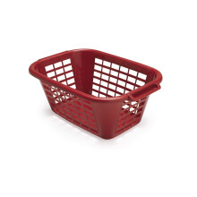 Addis 508071 40 Litre Rectangular Laundry Basket Roasted Red