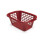 Addis Addis 508071 40 Litre Rectangular Laundry Basket Roasted Red 1