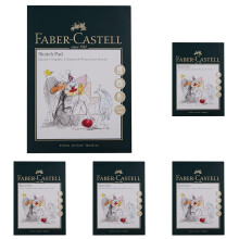 FaberCastell Art Graphic Sketch Pad A4 Acid Free Gummed Paper Pad 160 GSM