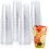Aspect Plastic Cups Disposable  100 Pcs 7 Oz Clear Plastic Glasses Perfect 1