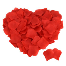 MELGO 1000 Pcs Red Rose Petals for Bedroom Valentines Petals Artificial Ros