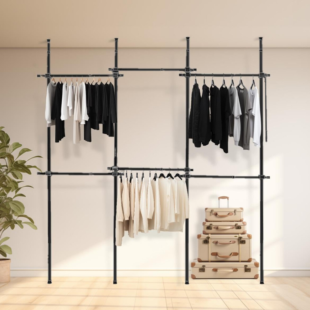 Direct Online Houseware House Of Home Triple Telescopic Wardrobe Organiser