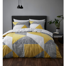 Catherine Lansfield Larsson Geo 135 x 200 cm Duvet Cover and 1 Pillowcase O