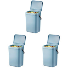 EKO Puro Extra Large CaddyWall Mountable or Hanging Titanium Blue BinPerfec