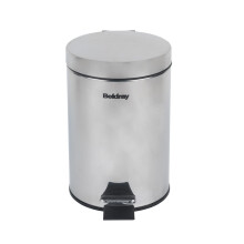 Beldray Bathroom Pedal Bin – Small Round Stainless Steel Sanitary Waste Bin