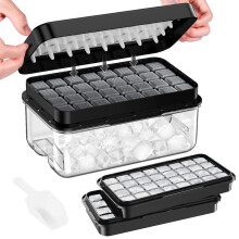 Ice Cube Tray with Lid and Bin 32 pcs Ice Cubes Molds Ice Trays for Freezer