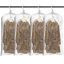 TAILI Vacuum Space Saver Storage Bags for Clothes Set of 4 Clear 4 pack Vac