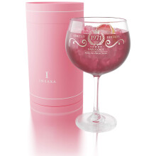 50th Birthday Gifts for Women Fabulous 1971 Large Gin Balloon Glass 730ML