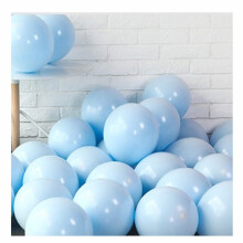 100 Pcs 5 Inch Baby Blue Mini Macaron Pastel Latex BalloonsSmall Balloons D
