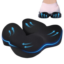 QUTOOL Seat Cushion Office Chair Cushion for Long Sitting Car Desk Chair Cushion Memory Foam Seat Cushion for Office Chair, Gaming Chair, Car Seat, W