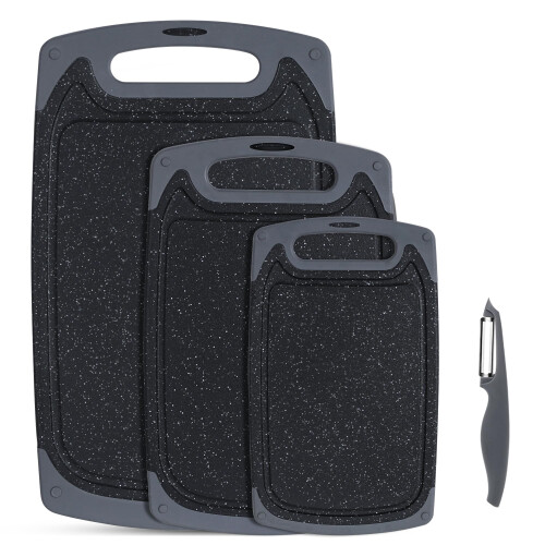 SKERITO Chopping Board Set Kitchen Cutting Boards BPA Free Plastic Chopping