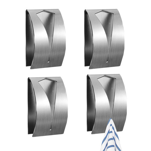 ANMEISH 4 Pcs Self Adhesive Tea Towel Holder