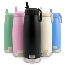 Polar Gear 930ml Double Wall Stainless Steel Water Bottle with Straw