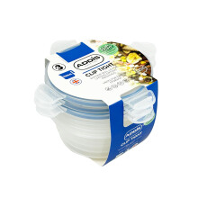 Addis Clip Tight Food Storage Containers 700 ml Round Pack Of 3