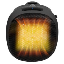 Russell Hobbs RHPH7001 700W Compact Portable Black Ceramic Plug in Fan Heat
