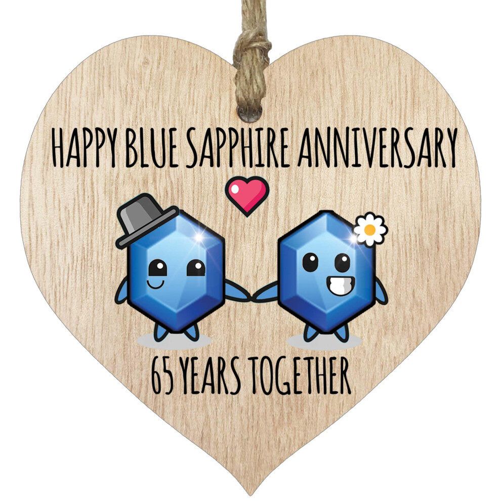 Stuff4 65Th Wedding Anniversary Plaque Gift For Husband Wife 65 Years Together H