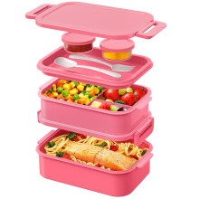 WayEee Lunch Box Adults2130ml Large Capacity Bento Lunch Box with Compartme