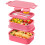 WayEee Lunch Box Adults2130ml Large Capacity Bento Lunch Box with Compartme 1