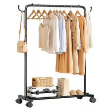Yorbay Heavy Duty Clothes Rail: 45 kg Standing Garment Storage for