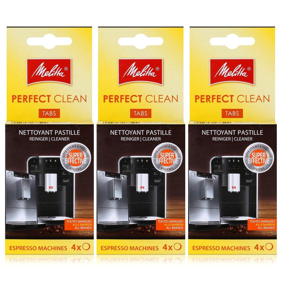 Melitta Perfect Clean Espresso Machines Cleaning Tablets 4 X 1.8 G