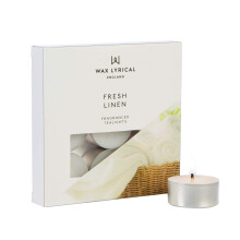 Wax Lyrical Tealight Set - Fresh Linen, 9 Fragranced Tealights