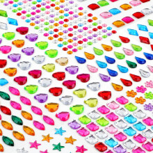 Gem Stickers for Kids 515mm Big Gems for Crafting Self Adhesive Rhinestone