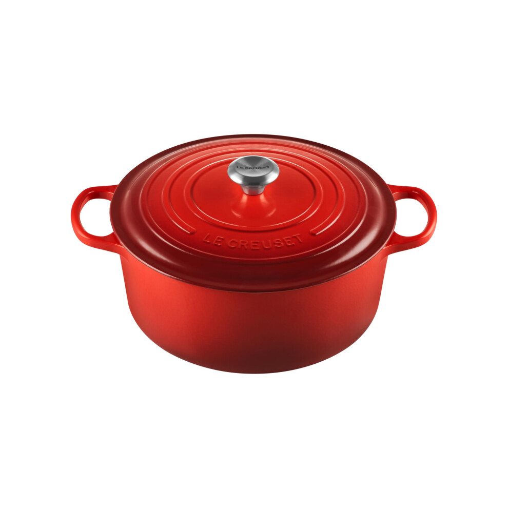 Le Creuset Signature Enamelled Cast Iron Round Casserole Dish With Lid 30 C