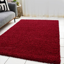 BPIL Circular Circle Shaggy Rugs Non Slip Washable Floor Small Large Round