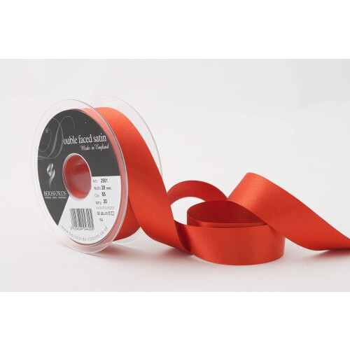 Berisfords Double FACE Poly Satin Ribbon Rust 105x105x3 cm