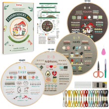 Dazhqp Embroidery Kit for Beginners Embroidery Kits for Adults